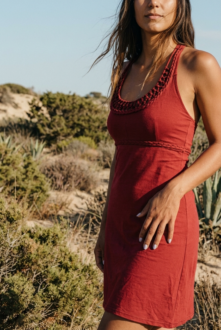 Kleid "Universe" -rot- – Bild 3