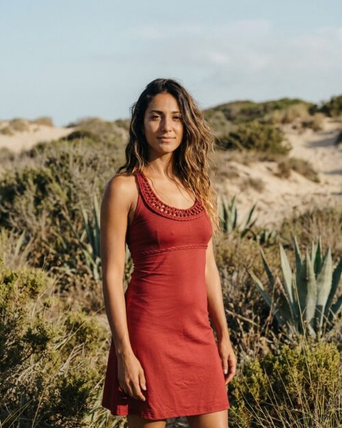 hippie-kleid-jersey-stretch-rot