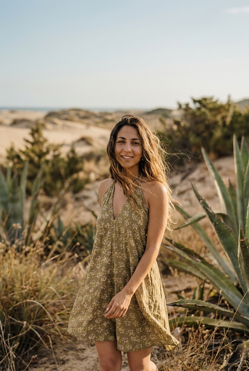 neckholder-kleid-boho-mode-gruen
